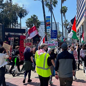 Pro-Palestine protesters rally outside Grand Prix, call for a ceasefire in Gaza