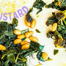 Garlic Mustard w/ Pine Nuts & Capers