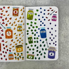 Daily Pages 02/07/24: The Tiniest Stickers 