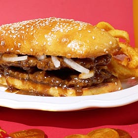 prosperity burger - to good fortune & bountiful wealth!