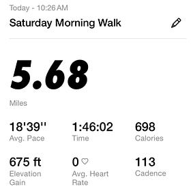January 27 - 5.68 miles