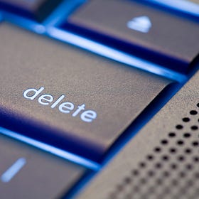 Delete 'A'