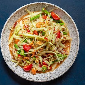 Som Tam Pla Raa - Lao-style Papaya Salad
