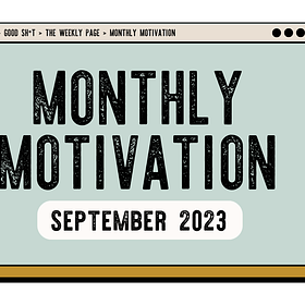 MONTHLY MOTIVATION 👩🏻‍💻 September 2023