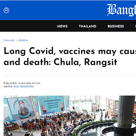 🗞️👩‍🔬Thailand universities cite covid 'vaccines' causing disease and death, WHO is concerned over low 'vaccine' uptake