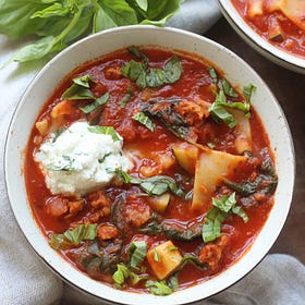Easy Lasagna Soup