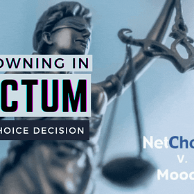 NetChoice Decision Drowning In Dicta
