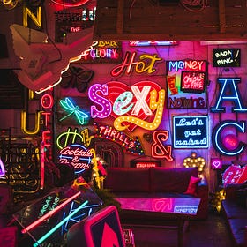 Celebs, myths, and neon glory