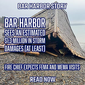 Bar Harbor Sees at Least an Estimated $1.3 Million in Storm Damages 