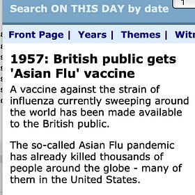 Re-Run: An October 1957 BBC Story About the Asian Flu Vaccine Has Some Familiar Elements