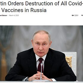 HOAX: Putin přikázal zničit vakcíny