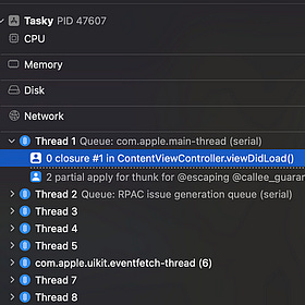 Why is my Task running on the main thread?
