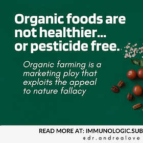 Organic foods are not healthier...or pesticide free.