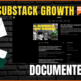 Documenting Our Progression on Substack for 2+ Years! Excited to Go "Next Level" with NOTES | @SubstackInc @IndLeftNews @IndieMediaToday @GetIndieNews