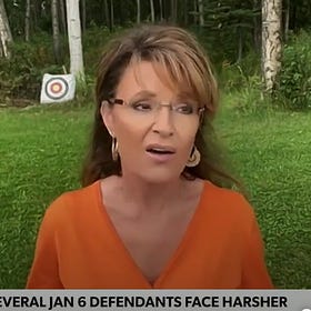 Sarah Palin Remembers When Lady Justice Was Too Blind To Even See January 6 Attacker Dudes