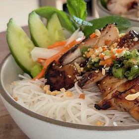 Lemongrass Chicken Vermicelli Bowls