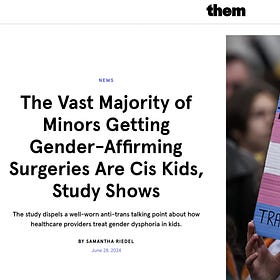 How Harvard Teed Up the False Claim That the 'Vast Majority of Minors Getting Gender-Affirming Surgeries Are Cis Kids'