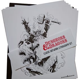 Fabled Finds: D&D Classic Artwork Lithograph Set