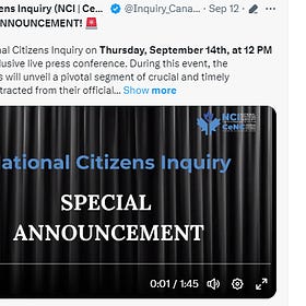 Open Letter to the Prime Minister of Canada has been prepared by National Citizen’s Inquiry and will be presented at press conference tomorrow. Do not to miss it! 