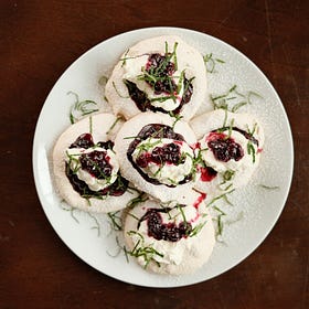 Blueberry Mint Pavlova