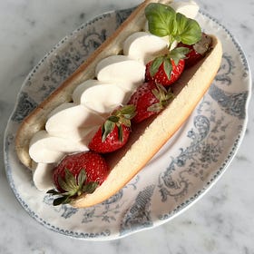 Recipe: Strawberry and Basil Chantilly Cream Hot Dogs