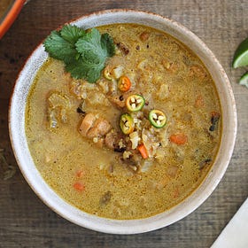 Lime Coconut Curry Chicken Soup