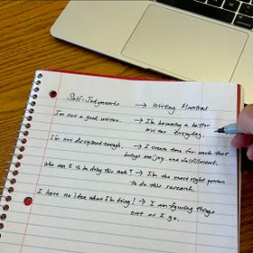 Day 22: Turn your self-judgments into writing mantras