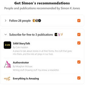 How Substack's recommendations system can be used by fiction writers