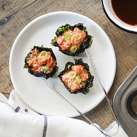 Spicy Salmon Cups