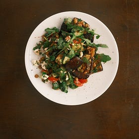 Roasted Eggplant and Lentil Salad