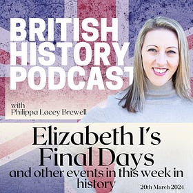 Elizabeth I's final days and more history events this week