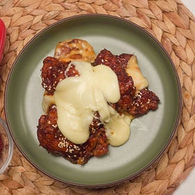 Korean-style Fried Chicken in Yangnyeom Sauce & Melty Cheese