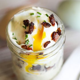 Egg In A Jar with Cauliflower Mash, and the 31 Day Meal Plan