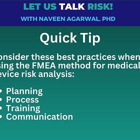 Quick Tip: 4 keys for success with FMEAs