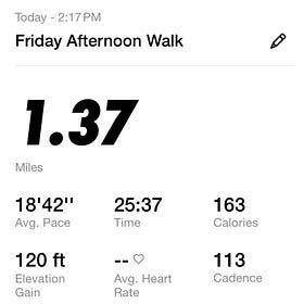 January 12 - 1.37 miles
