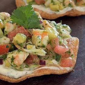 Shrimp Ceviche Tostadas