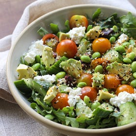 Edamame Cottage Cheese Bowl 