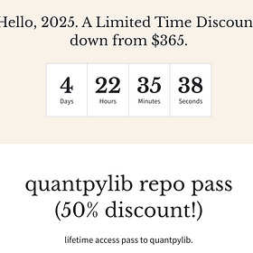 Quantpylib access (2025 Discount!)