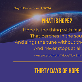 Day 1: What Does It Mean to Have Hope?
