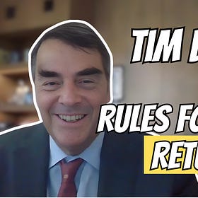 Tim Draper: Rules for Radical Returns !