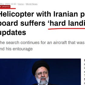 The Decode of the "Hard Landing" Iranian President Raisi Assassination 