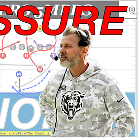 Anatomy of a Pressure: A Chicago Bears Low Red Zone Quarters Five-Man Pressure