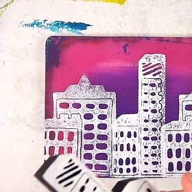 Daily Pages: TGIF (in gel print)