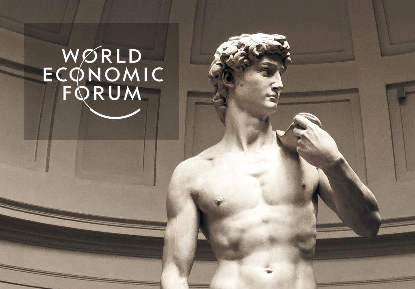 Michelangelo’s famous sculpture 'The David' renamed ’Toxic Masculinity #5’ in World Economic Forum’s Art Reset