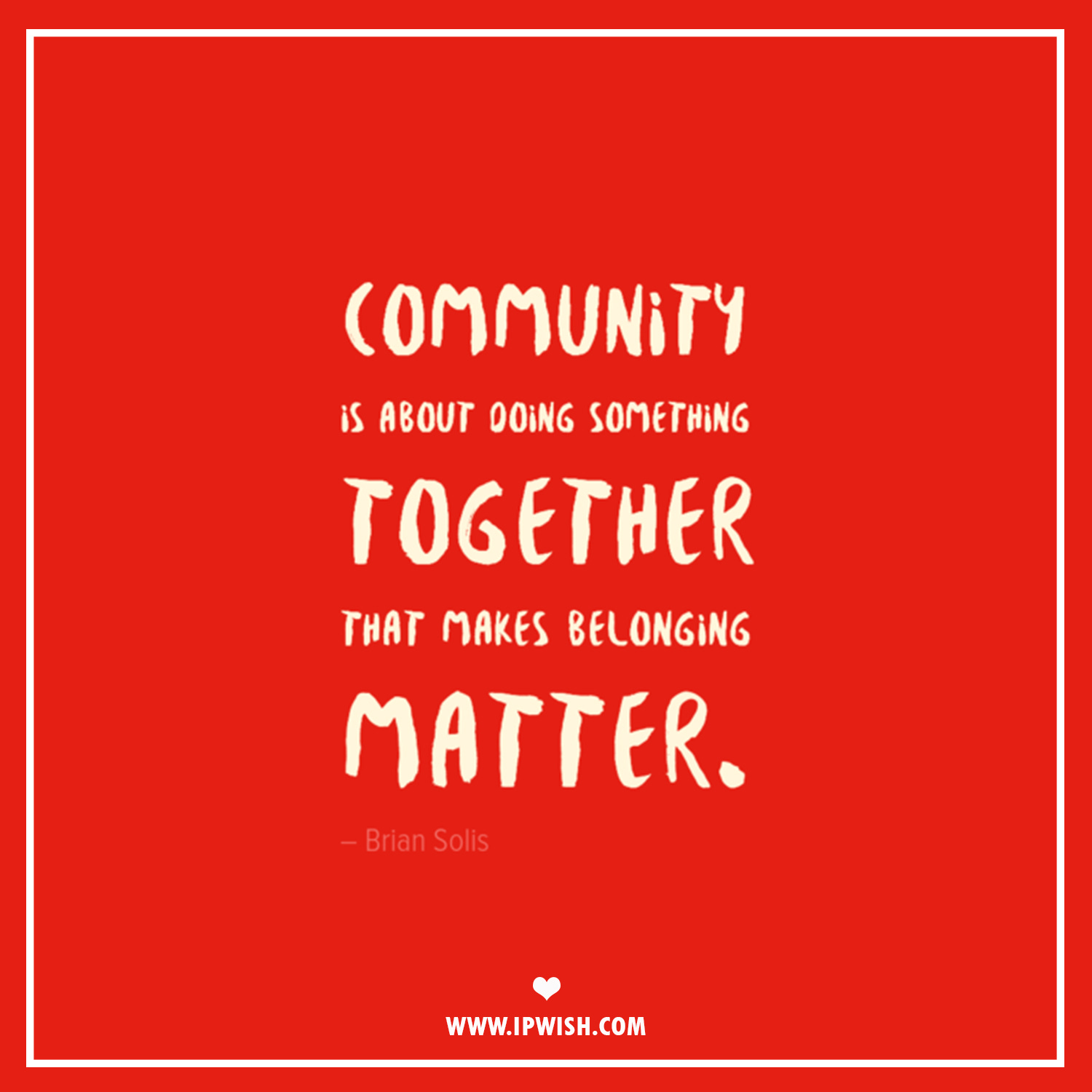 Community: Doing Something Together