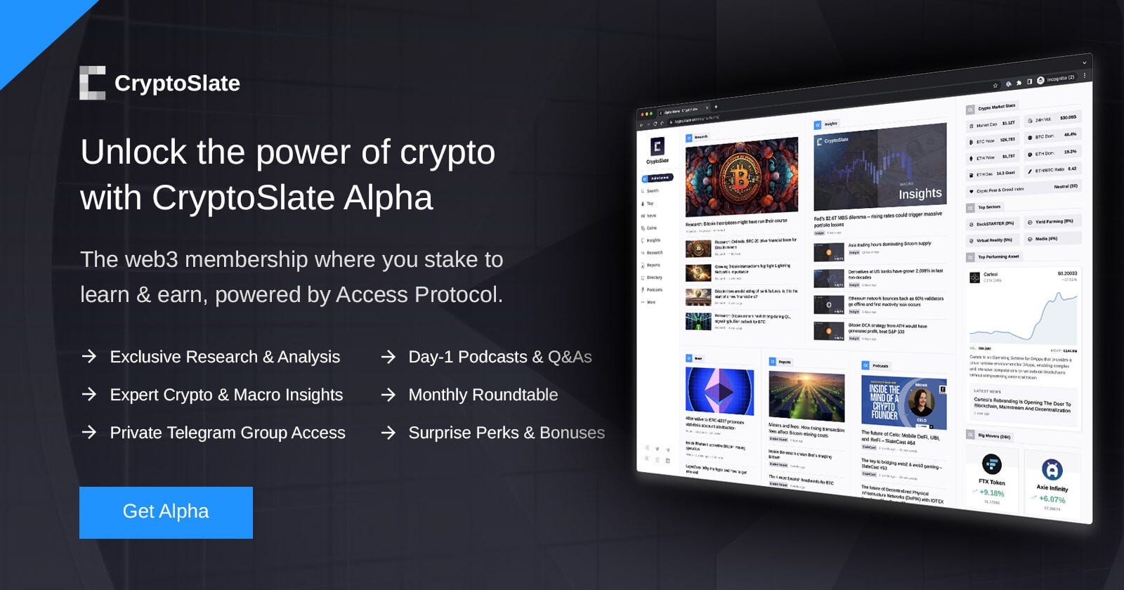 CryptoSlate Alpha