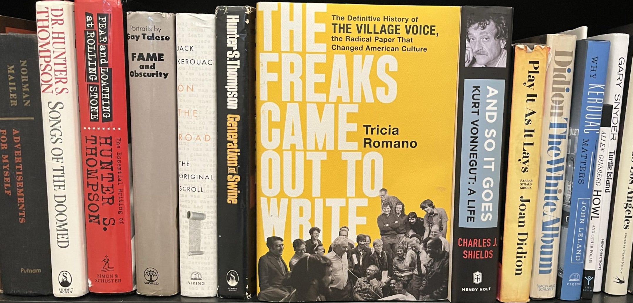 Photo of books on the counterculture