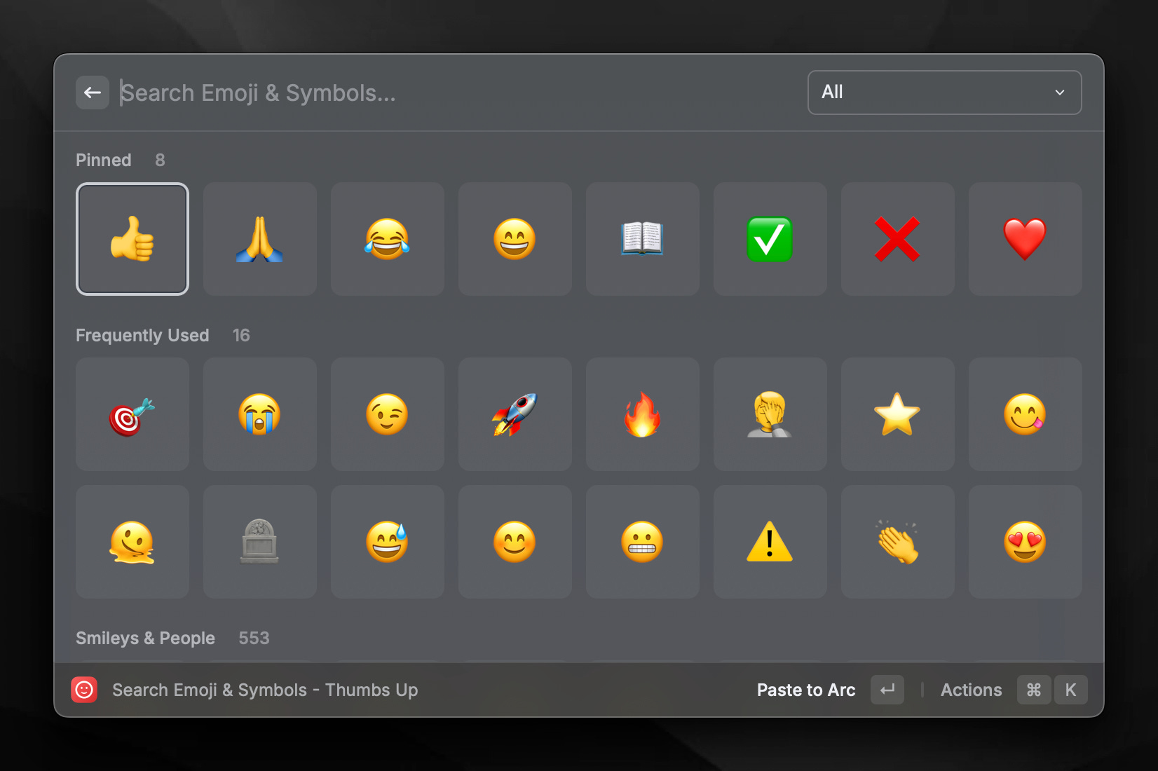 Emoji picker