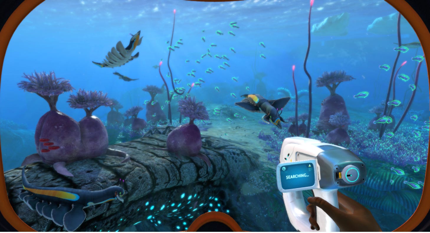 screenshot of Subnautica ocean scen