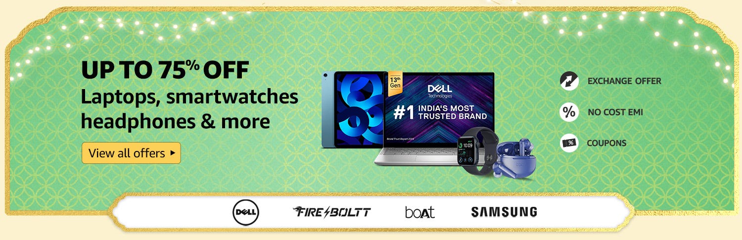 Laptops, smartwatches, headphones & more